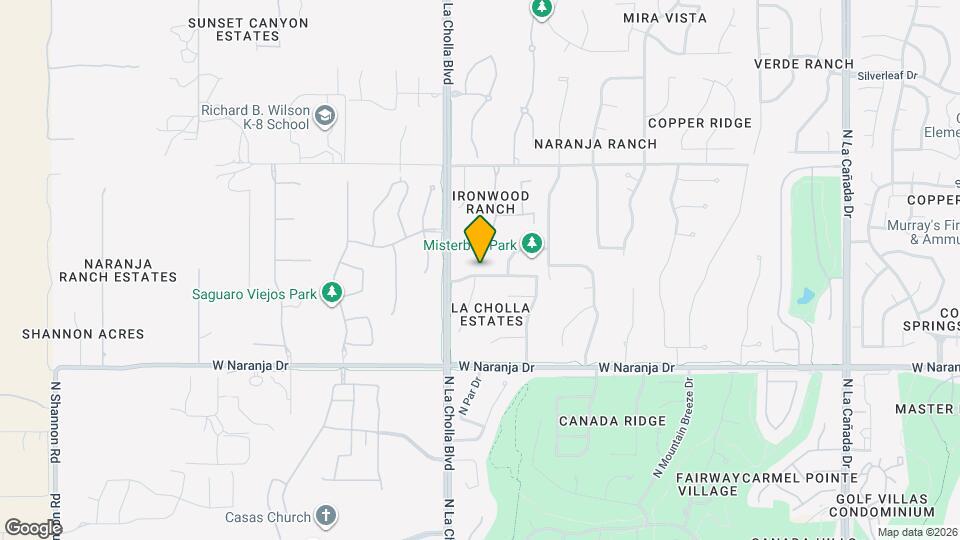 2052 W Arizona Rose Dr Map and Location Details