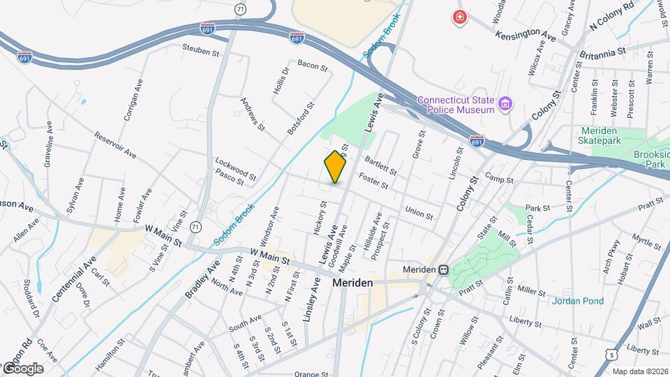 116 Springdale Ave Map and Location Details