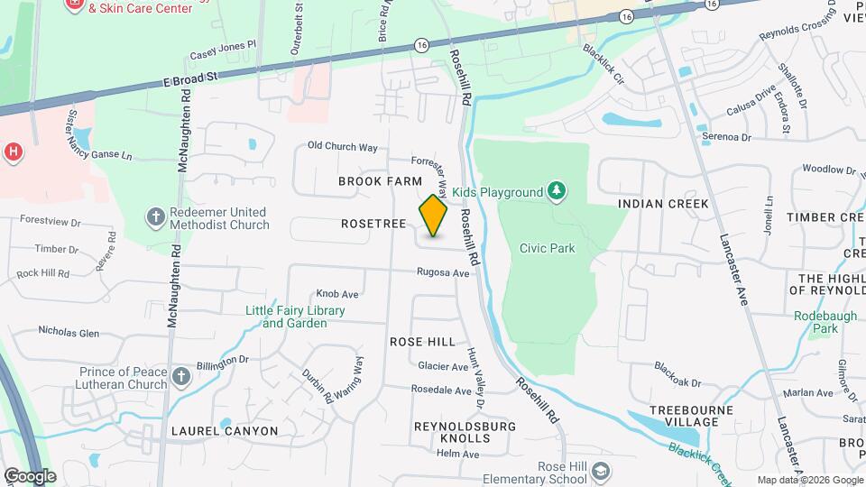 6602 Rosetree Dr Map and Location Details