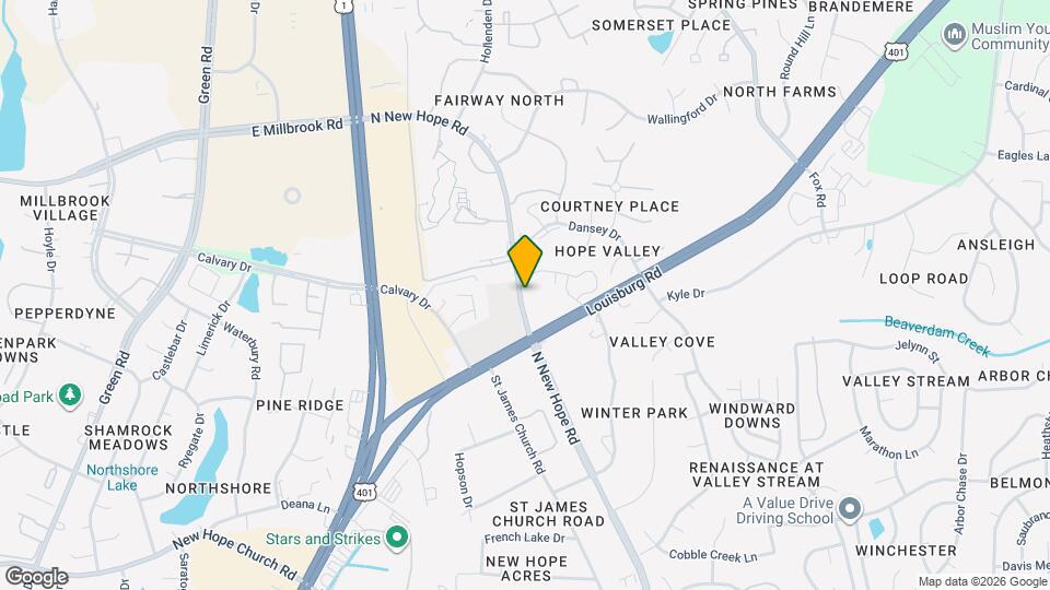 4554 N New Hope Rd Map and Location Details