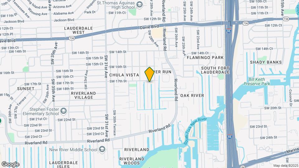 1754 SW 28th Terrace Mapa y Detalles de la Ubicación