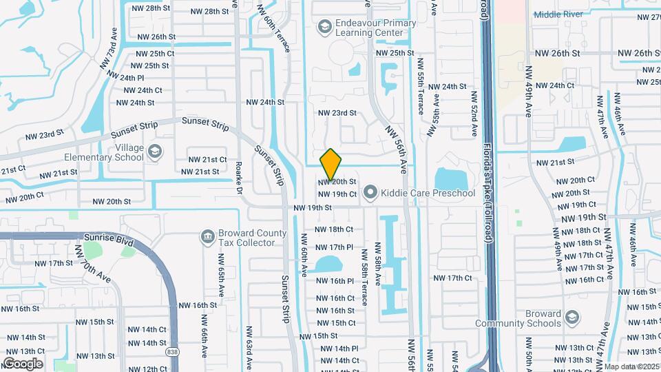 5930 NW 20th St Map and Location Details