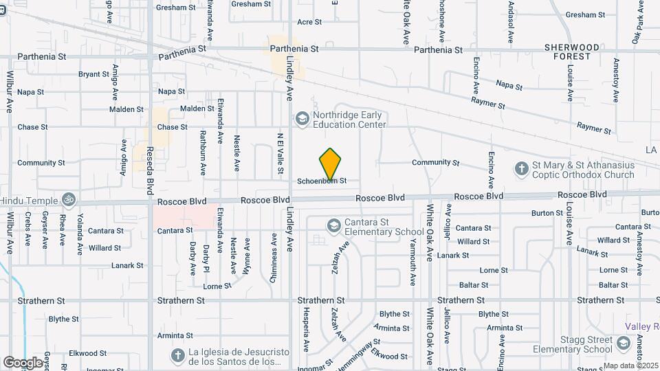 17950 Schoenborn St Map and Location Details