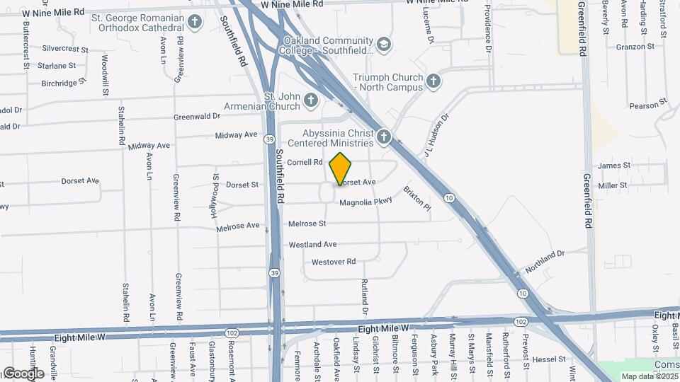 21440 Lathrup St Map and Location Details