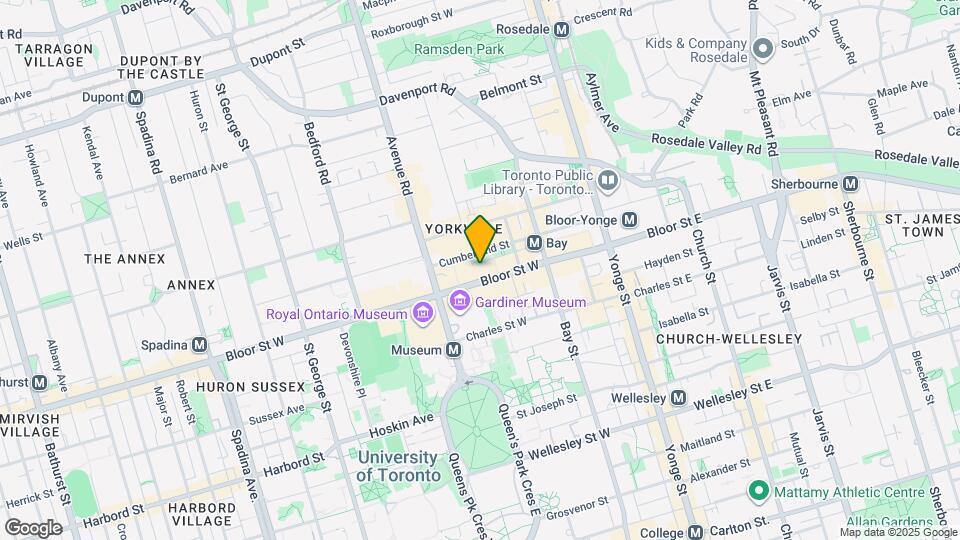 110 Bloor St W Map and Location Details