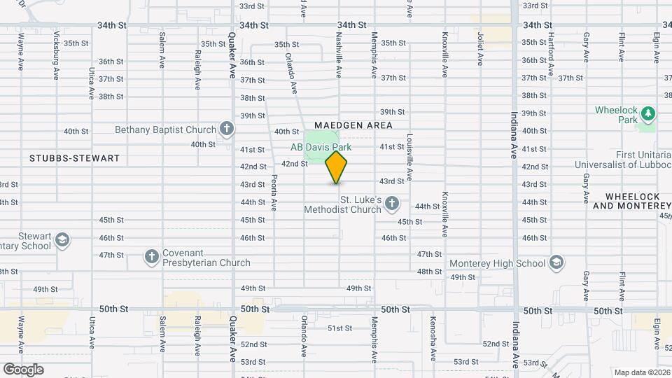 4001 43rd St Map and Location Details