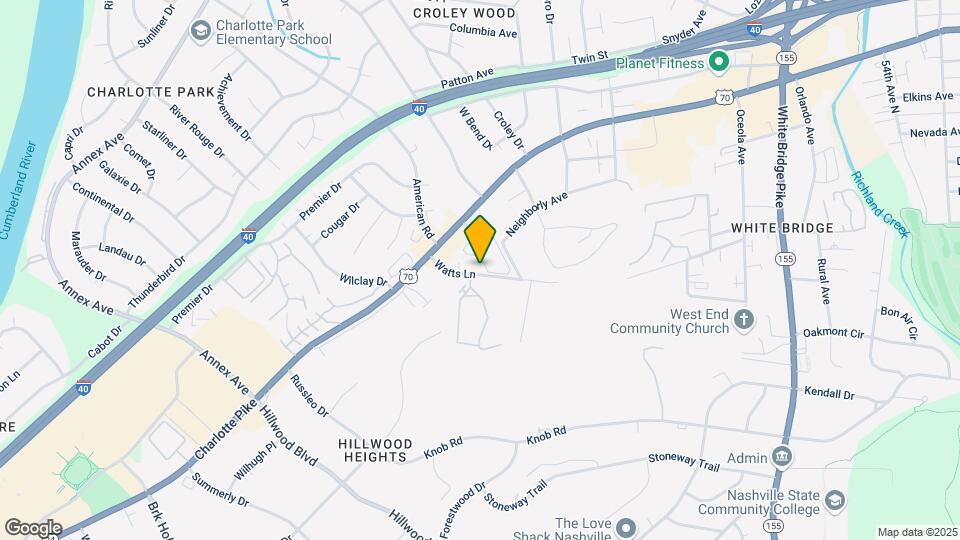 824 Watts Ln Mapa y Detalles de la Ubicación