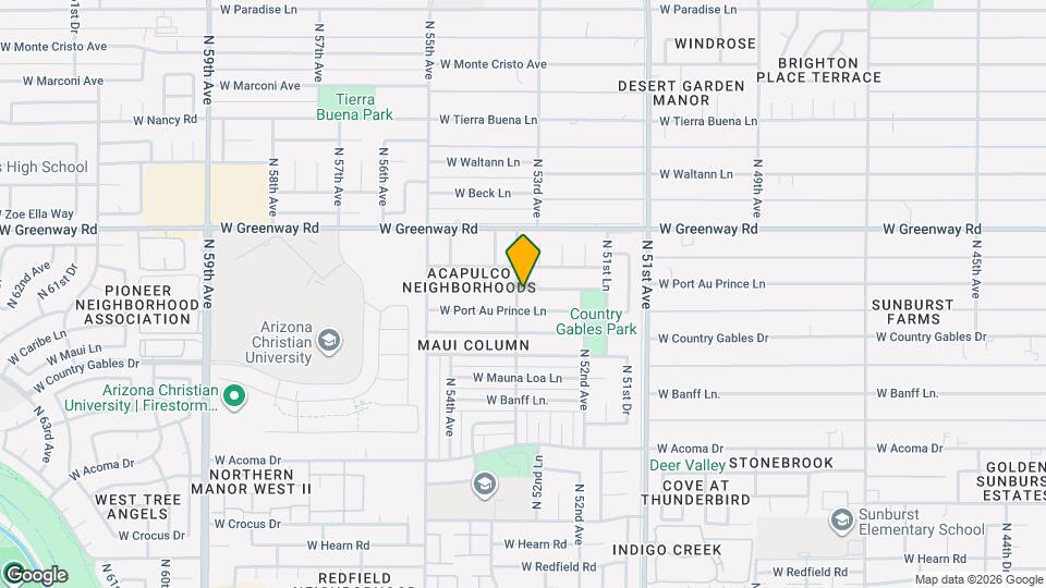 5257 W Acapulco Ln Map and Location Details