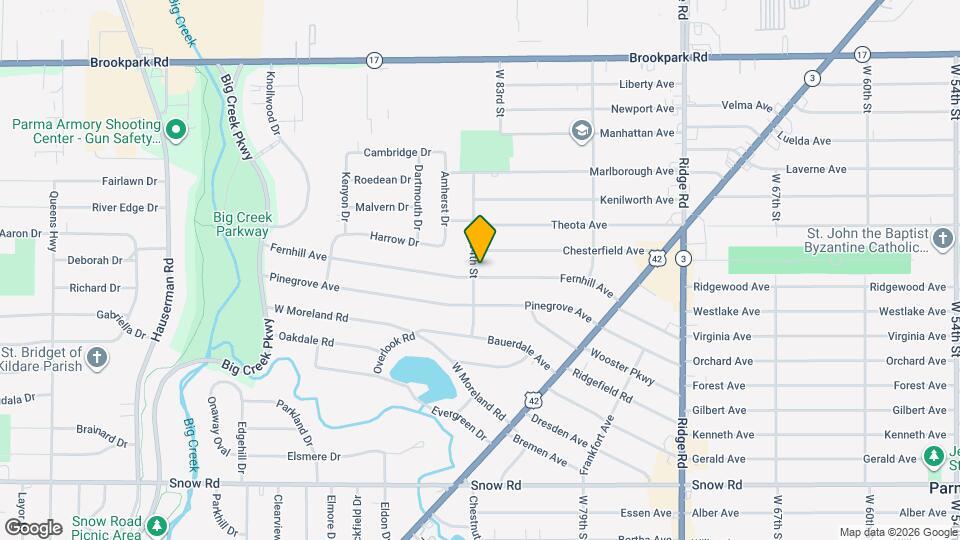 8326 Fernhill Ave Mapa y Detalles de la Ubicación