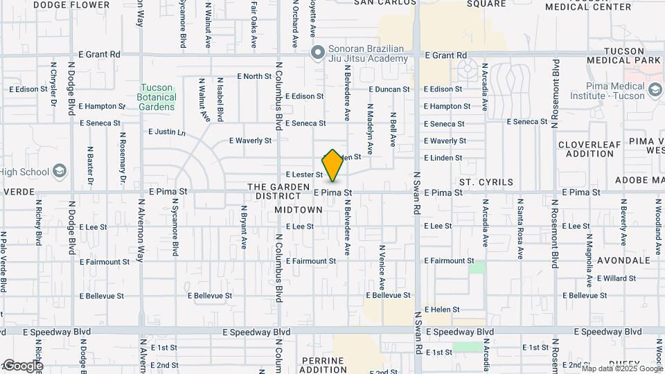4433-4443 E Pima St Mapa y Detalles de la Ubicación