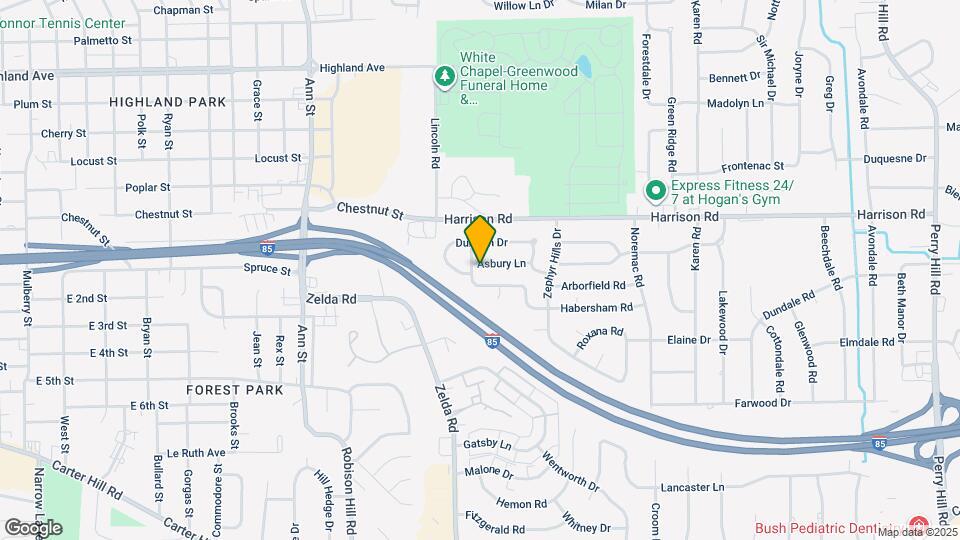 3202 Asbury Ln Map and Location Details