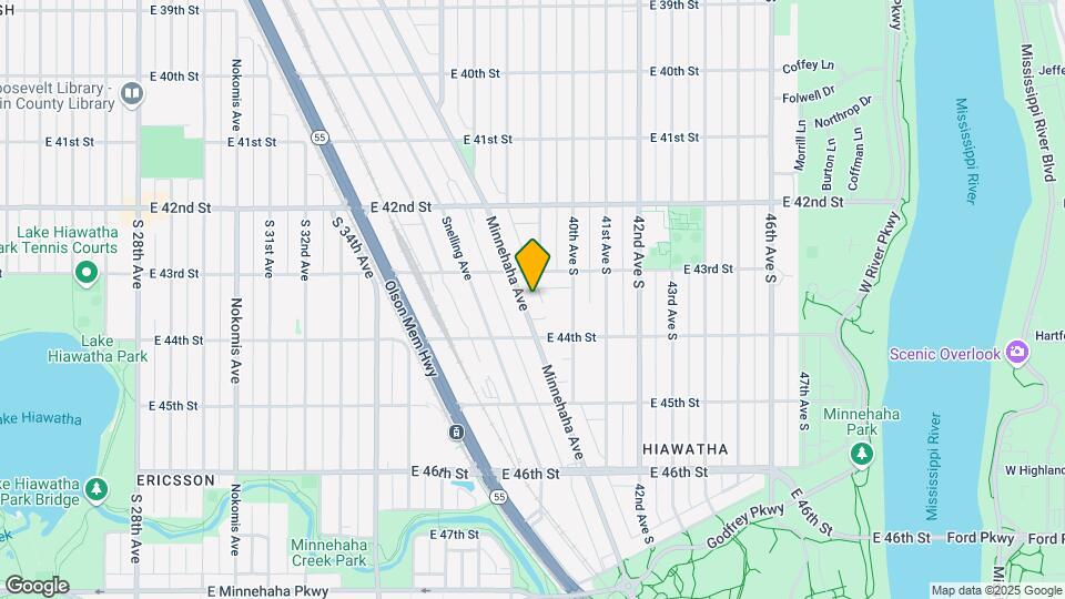 4325 Minnehaha Ave, Unit 4325 Map and Location Details