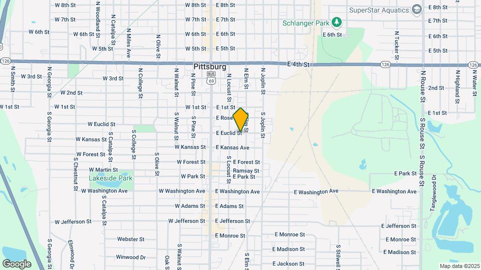 302 S Elm St Map and Location Details