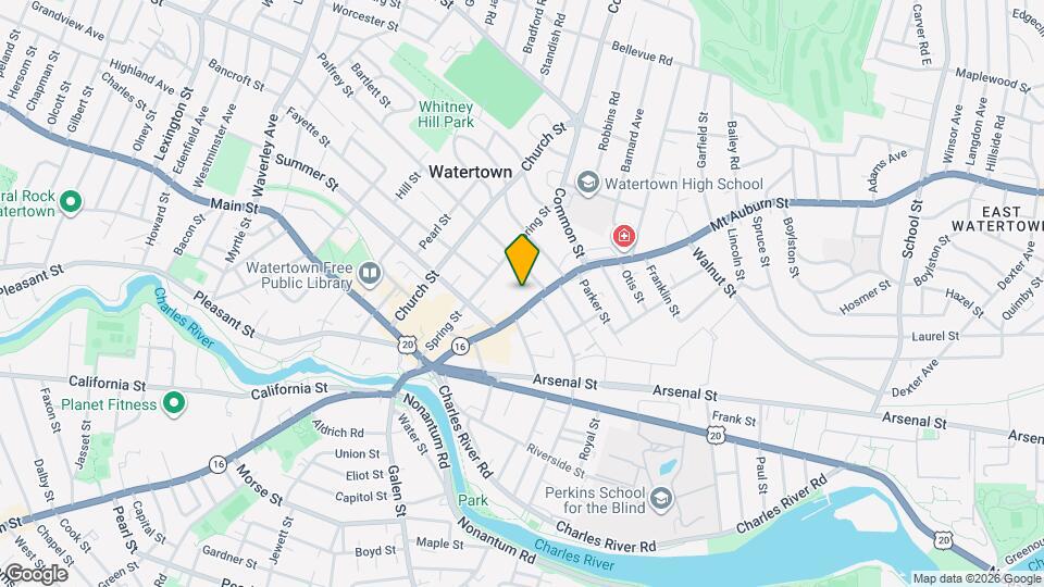 92 Mt Auburn St Map and Location Details