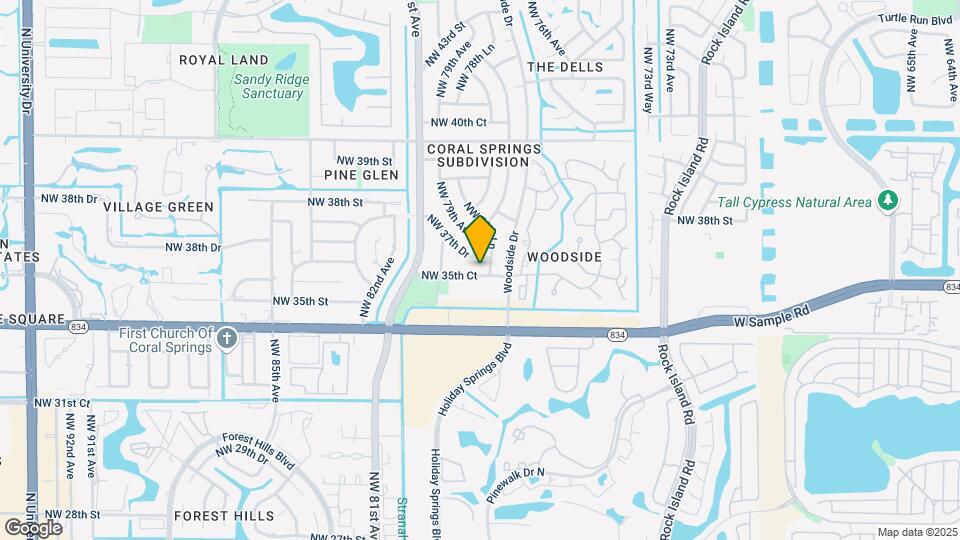 7851 NW 35th Ct Map and Location Details
