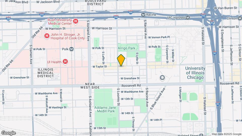 1349 W Taylor St Mapa y Detalles de la Ubicación