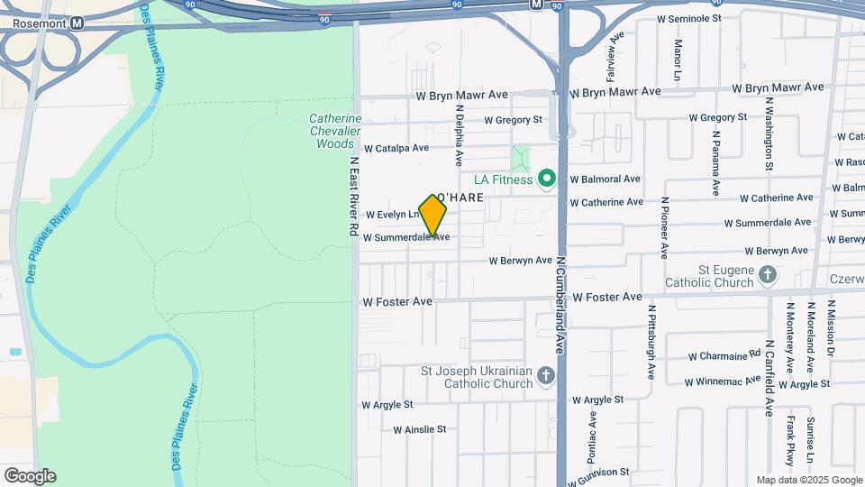 8629 W Summerdale Ave Map and Location Details