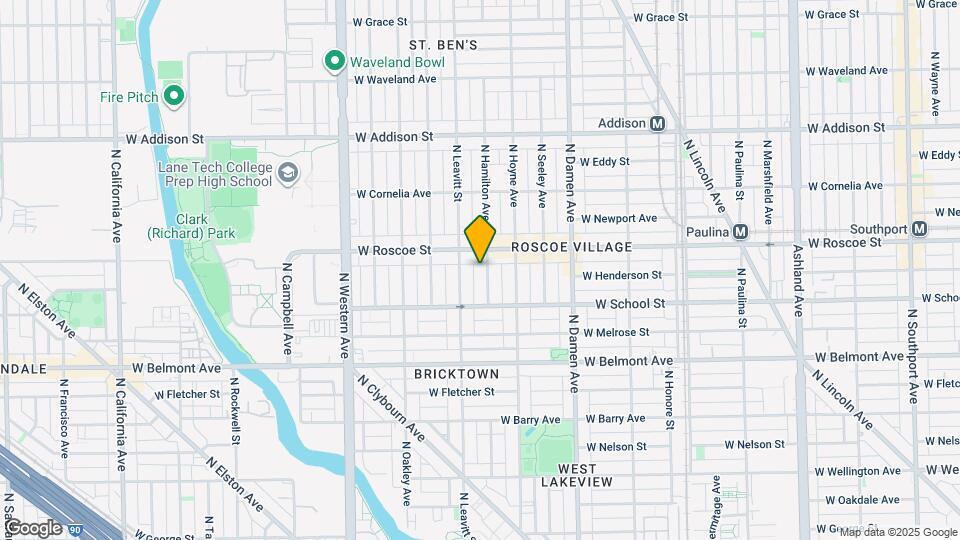 3338 N Hamilton Ave Map and Location Details