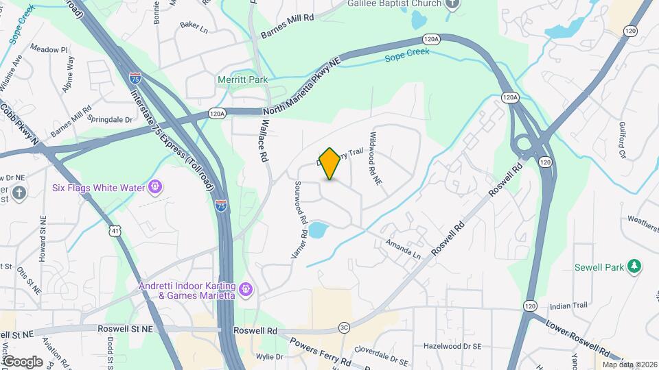 1450 Shadowbrook Dr Map and Location Details