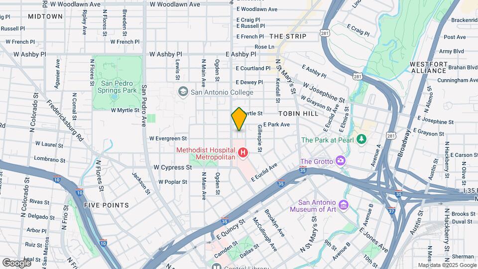 311 E Evergreen St Map and Location Details