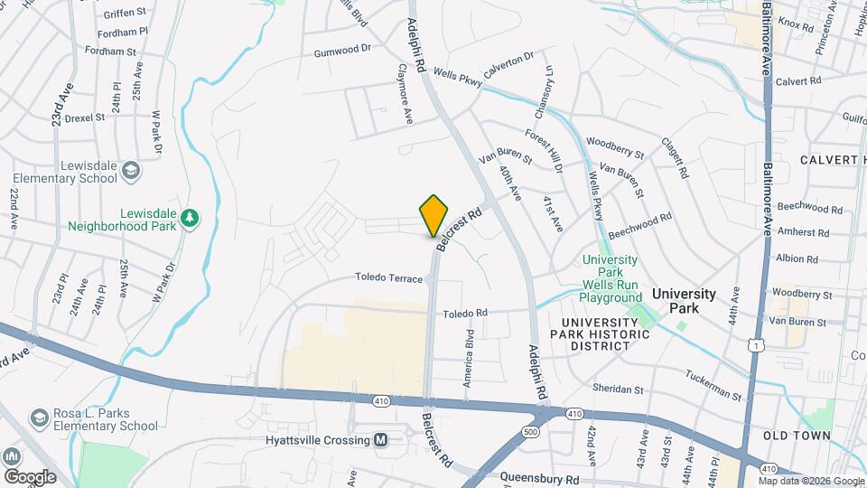 6710 Belcrest Rd Map and Location Details