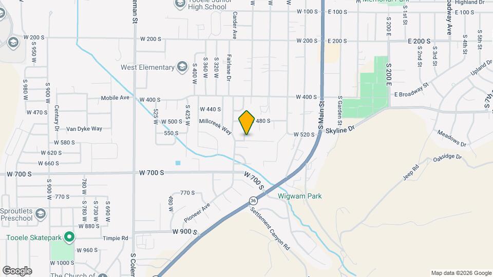 545 Canyon Way Map and Location Details