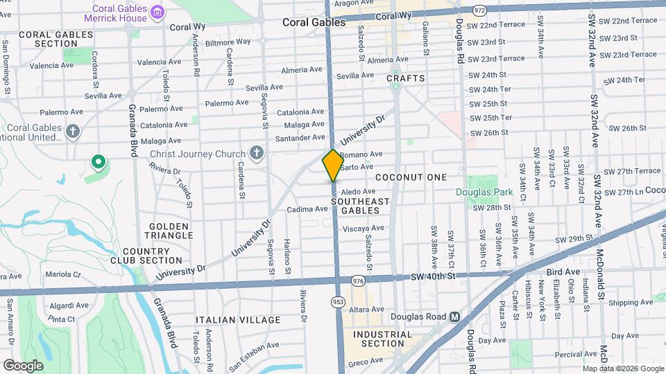 3404 S Le Jeune Rd Map and Location Details