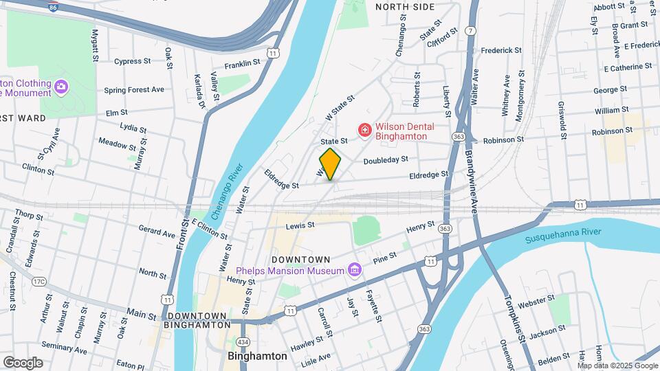 Chenango Student Housing Map and Location Details