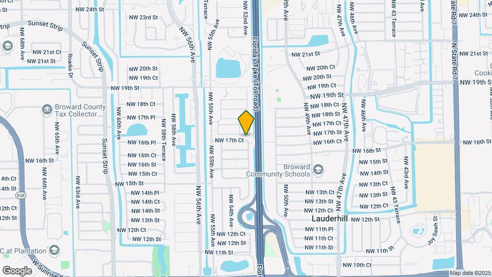 5205 NW 17th Ct Map and Location Details