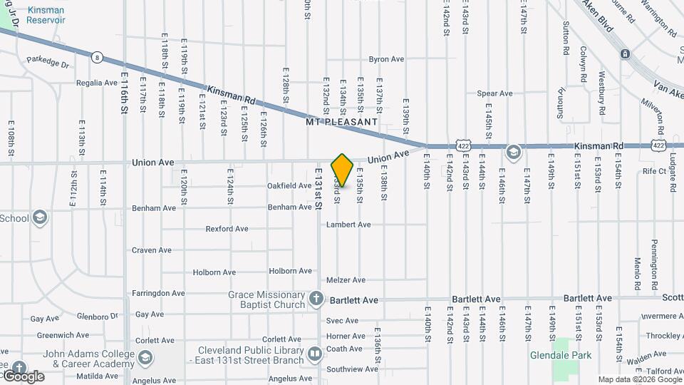 3549 E 133rd St Mapa y Detalles de la Ubicación