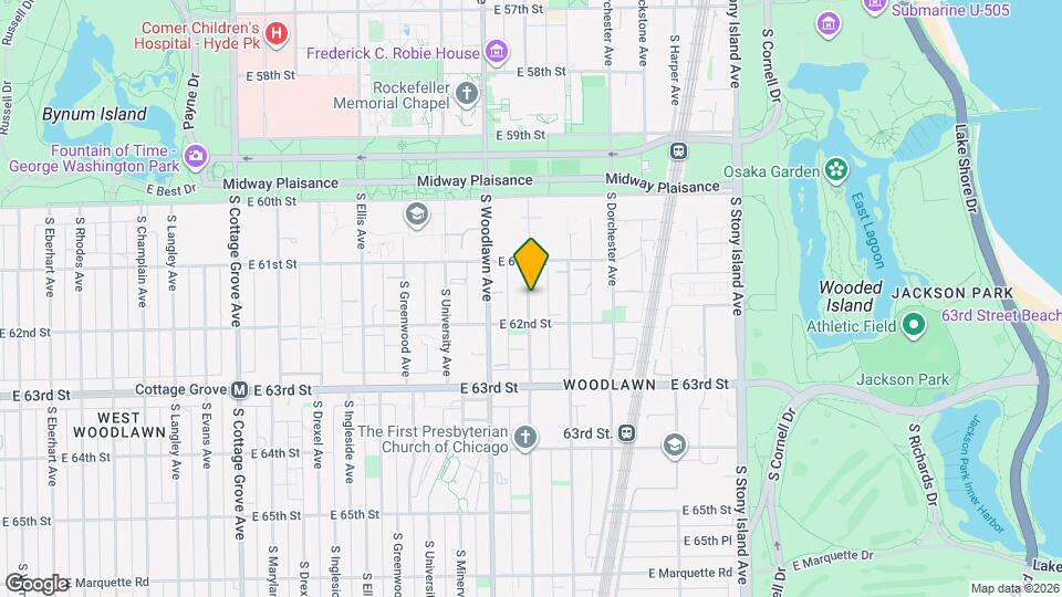 6135 S Kimbark Ave, Unit 301 Mapa y Detalles de la Ubicación