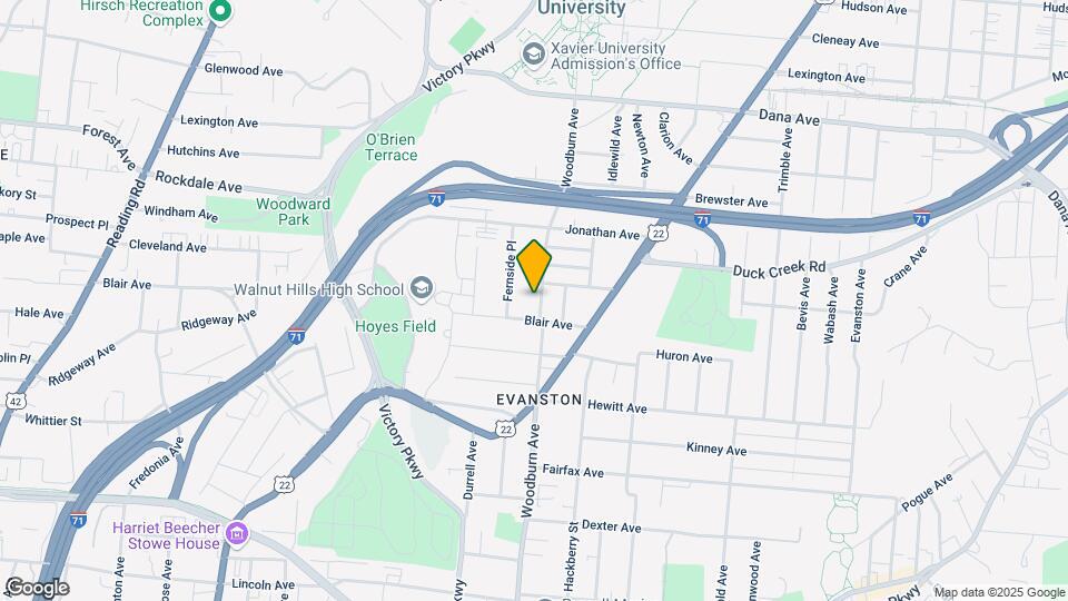 3415 Woodburn Ave Map and Location Details