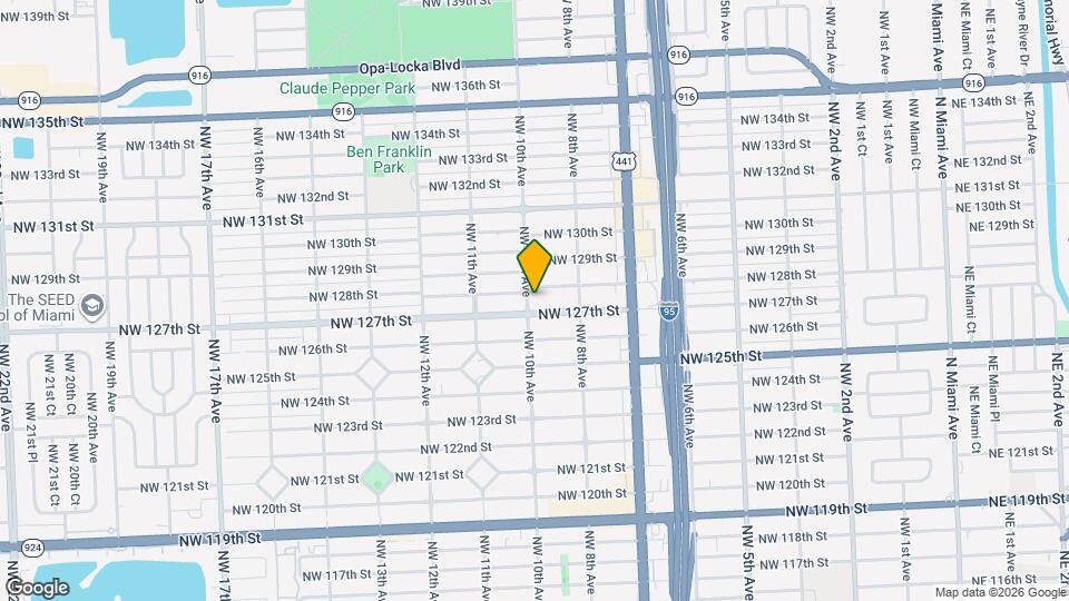 12715 NW 10th Ave Mapa y Detalles de la Ubicación