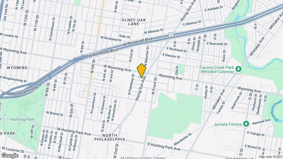 4614 Rising Sun Ave Map and Location Details