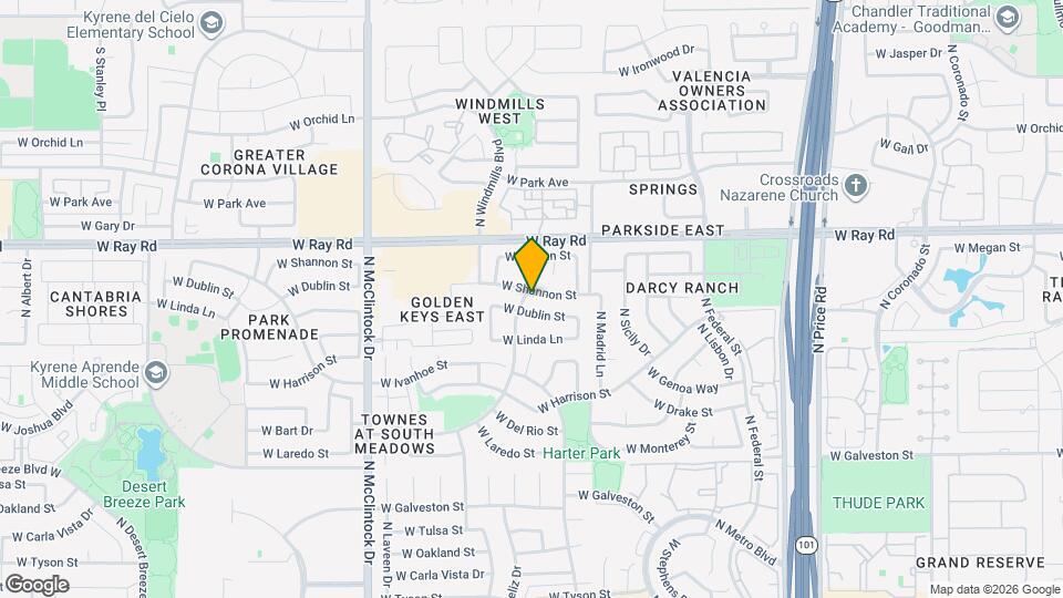 3703 W Shannon St Mapa y Detalles de la Ubicación