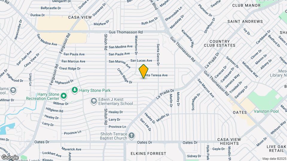 3121 Crest Ridge Dr Map and Location Details