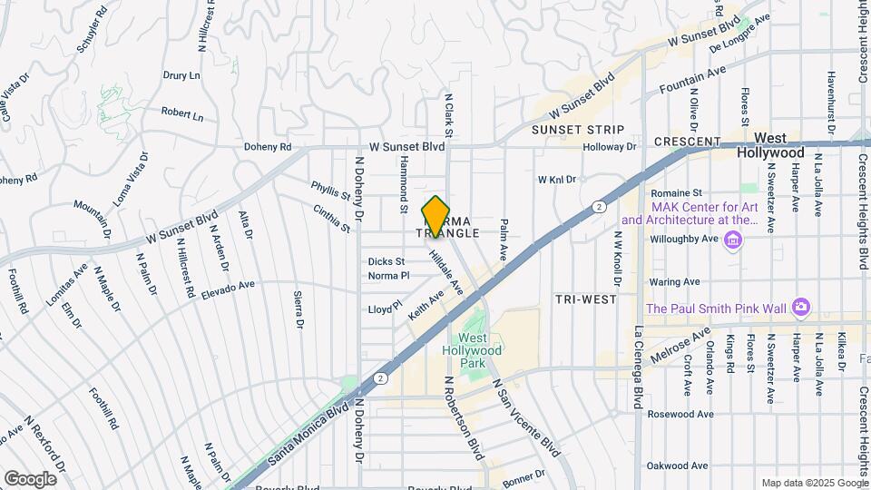 880 Hilldale Ave Map and Location Details