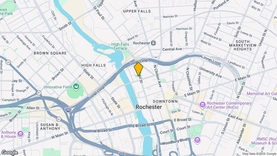 151 St Paul St Map and Location Details