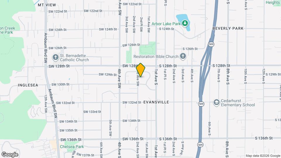 12922 2nd Ave SW Map and Location Details
