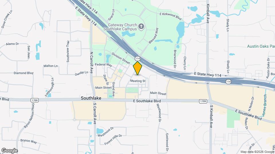 Residences at Southlake Map and Location Details