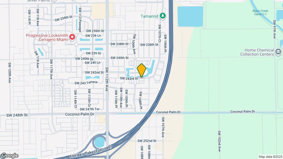 10836 SW 243rd St Map and Location Details