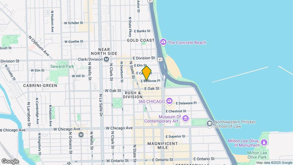51 E Bellevue Pl Map and Location Details