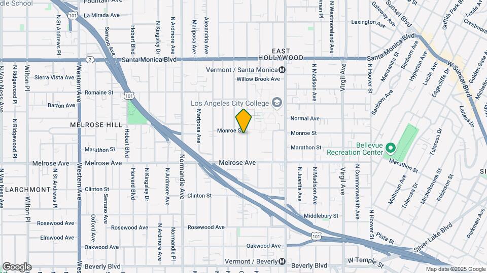 763 N Heliotrope Dr Mapa y Detalles de la Ubicación