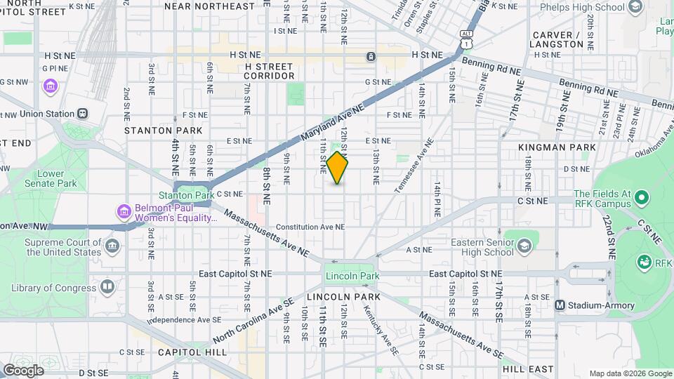 1124 C St NE Mapa y Detalles de la Ubicación