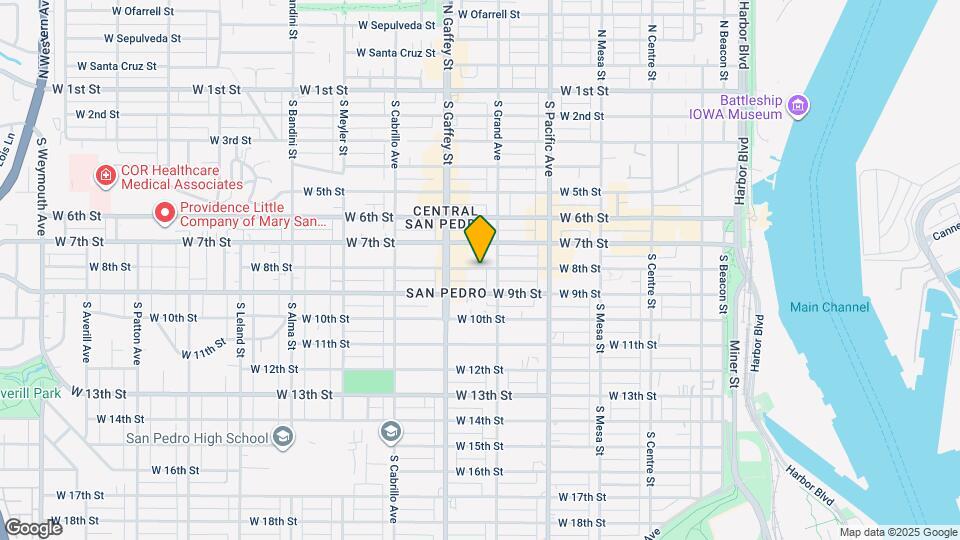 625 W 8th St Map and Location Details