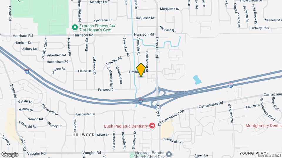 1221 Avondale Rd Map and Location Details