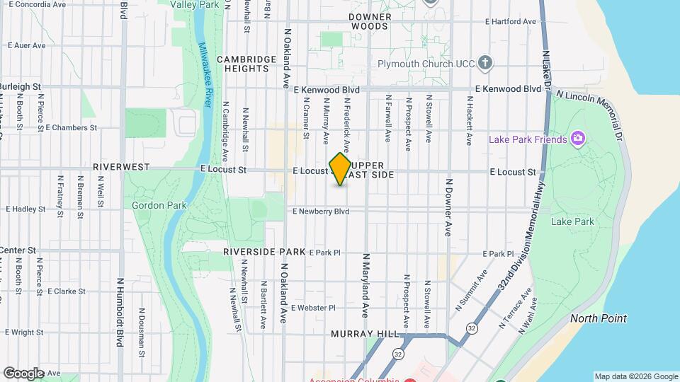 2825 N Frederick AV Mapa y Detalles de la Ubicación