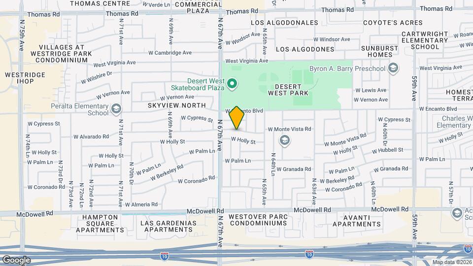 6619 W Monte Vista Rd Map and Location Details