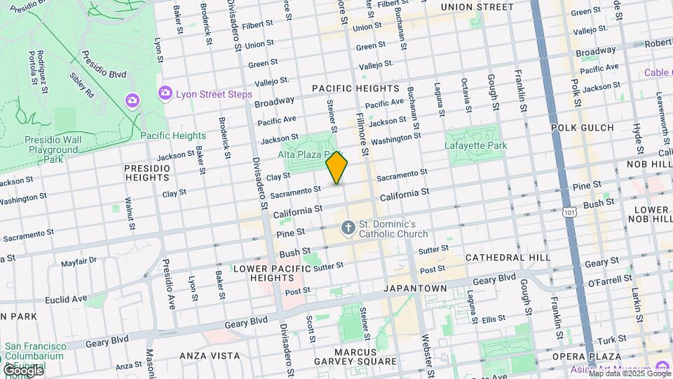 Sacramento Street Mapa y Detalles de la Ubicación