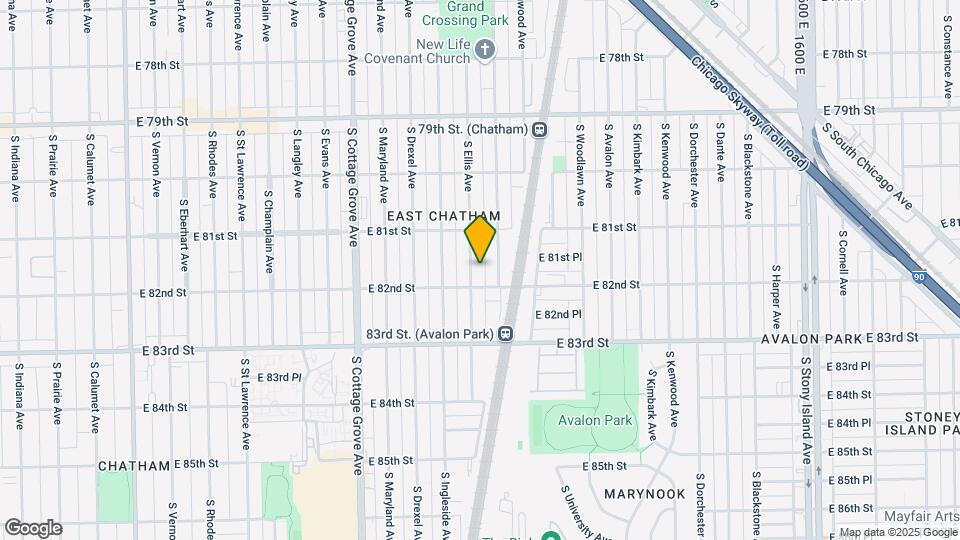8147 S Ellis Ave Map and Location Details